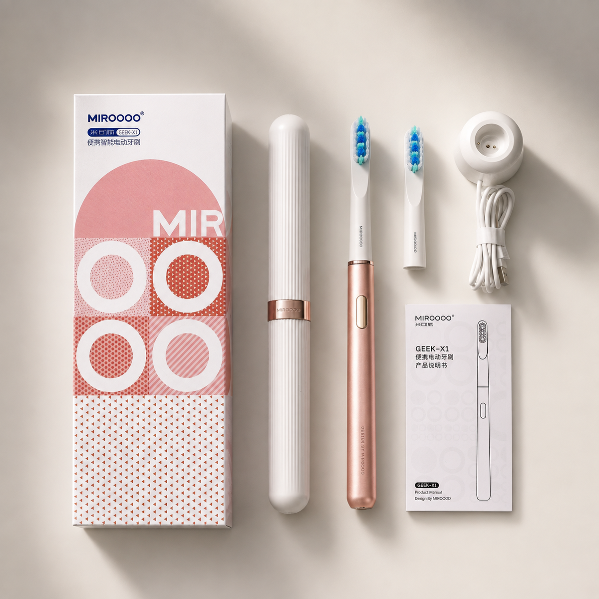 GeminiDerm™ - DermaDent Prémium Szónikus Fogkefe