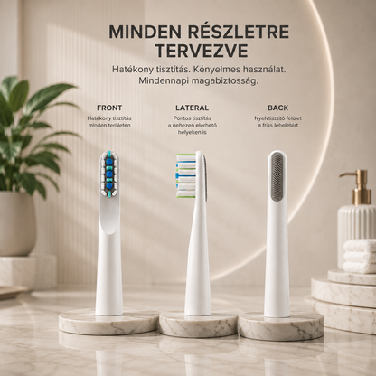 GeminiDerm™ - DermaDent Prémium Szónikus Fogkefe